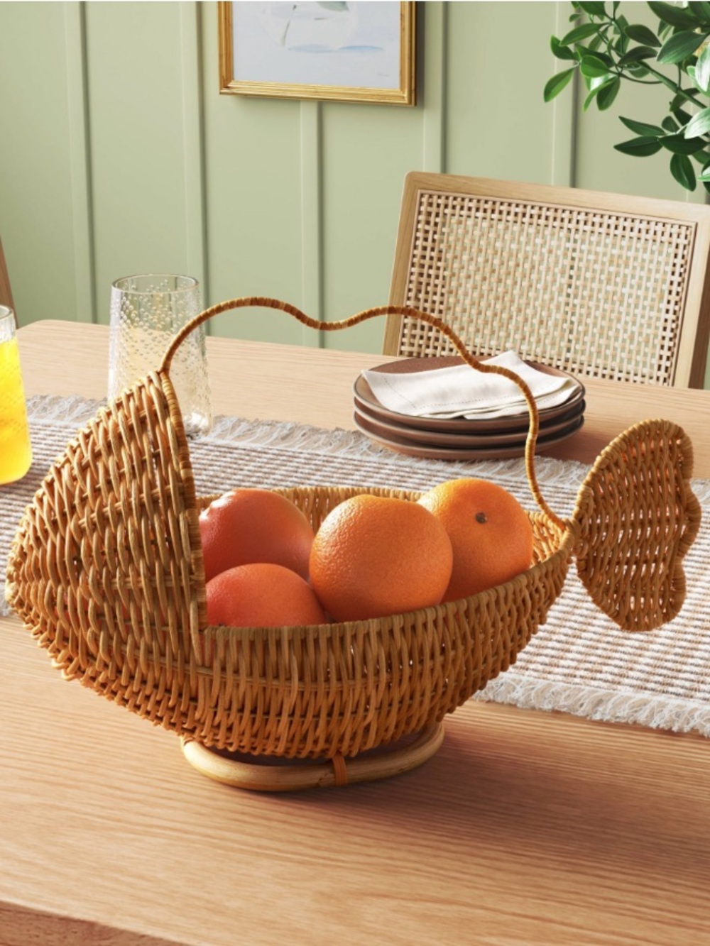 Threshold Rattan Woven Fish Basket Target